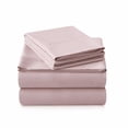 thumbnail image 1 of American Home Collection Bamboo Viscose Sheet Set - Silky Soft, Cooling for Hot Sleepers - 18 Inches Deep Pocket - Premium Sateen Finish - King, Pink, 1 of 9
