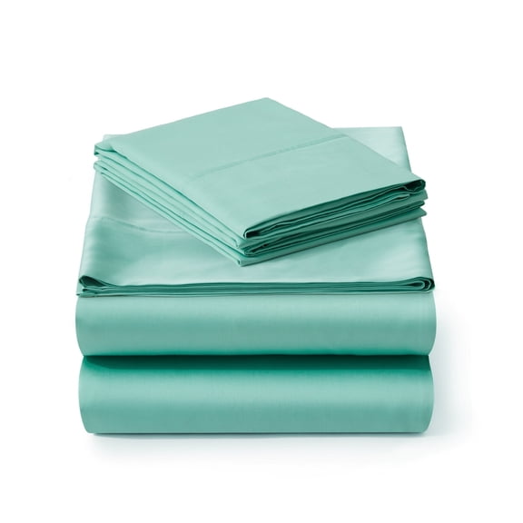 American Home Collection Bamboo Viscose Sheet Set - Silky Soft, Cooling for Hot Sleepers - 18 Inches Deep Pocket - Premium Sateen Finish - Full, Sage Green