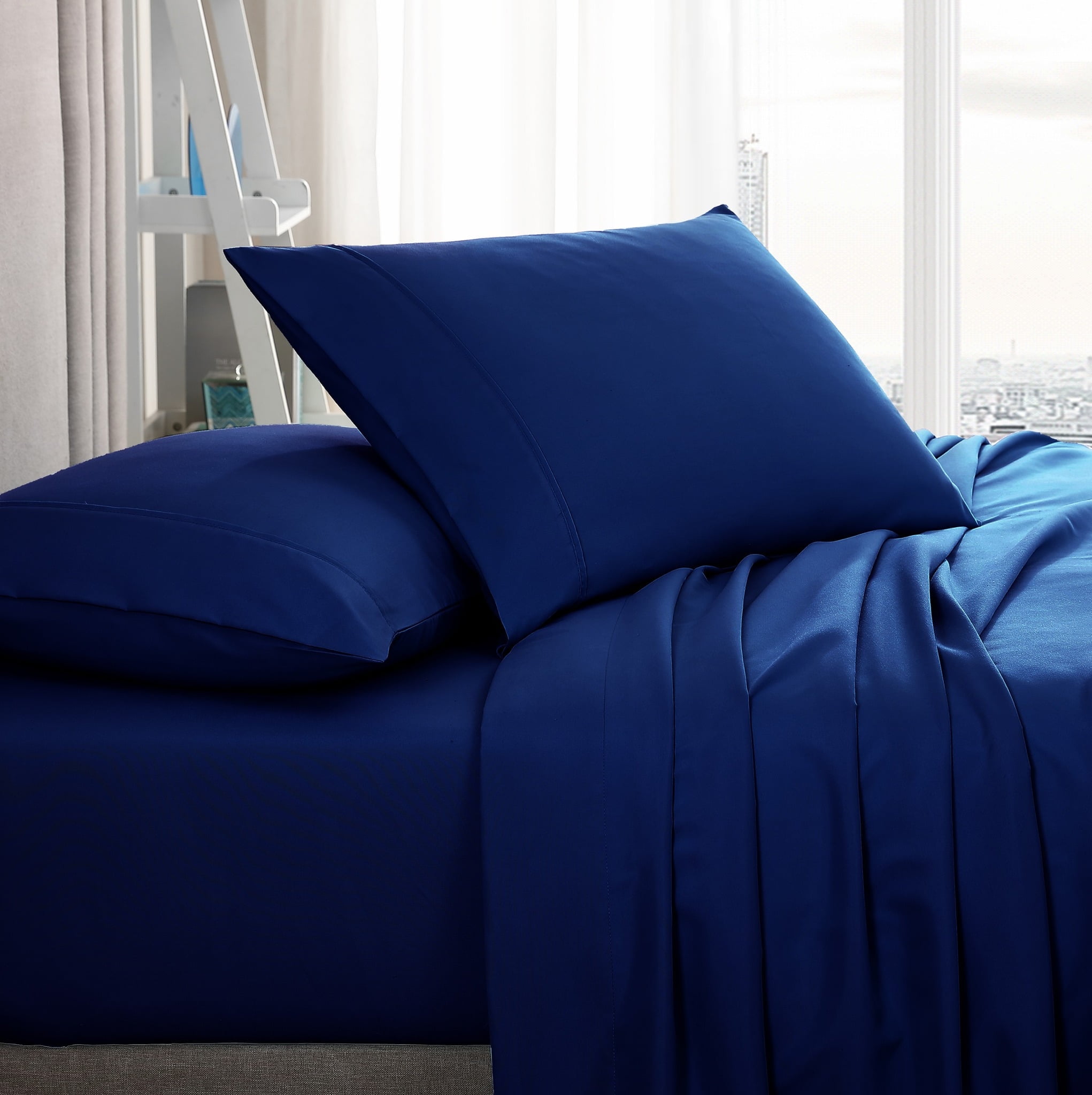 American Home Collection Brushed Microfiber Sheet Set, Deep Pocket