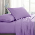 thumbnail image 1 of American Home Collection Brushed Microfiber Sheet Set, Deep Pocket Extra Soft Sheets & Pillowcases Set, 4 Pieces, Queen, Lavender, 1 of 7