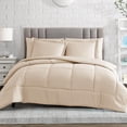 thumbnail image 1 of American Home Collection Comforter Set - Extra Soft Microfiber - 2 Piece Comforter and Pillow Sham Set - Twin/Twin XL, Ivory, 1 of 8