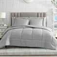 thumbnail image 1 of American Home Collection Comforter Set - Extra Soft Microfiber - 3 Piece Comforter and Pillow Shams Set - Full/Queen, Grey, 1 of 8