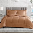 thumbnail image 1 of American Home Collection Comforter Set - Extra Soft Microfiber - 3 Piece Comforter and Pillow Shams Set - Full/Queen, Tan, 1 of 8