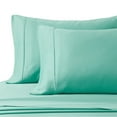 thumbnail image 1 of American Home Collection Cooling Pillowcases - Viscose Made from Bamboo - 400 Thread Count Premium Sateen Weave Pillow Cases Set of 2 Queen, Sage Green, 1 of 7