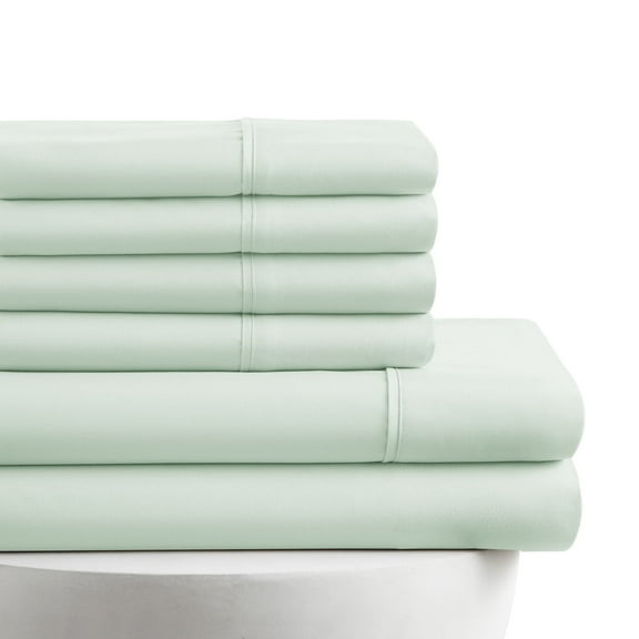 American Home Collection Twin Size 4 Piece Bed Sheet Set Mint - Ultra Soft Microfiber Deep Pocket Wrinkle Free