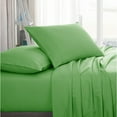 thumbnail image 1 of American Home Collection Ultra Soft Sheet Set - Fit 16 Inches Deep Pocket - 4 Pieces, California King, Lime Green, 1 of 8