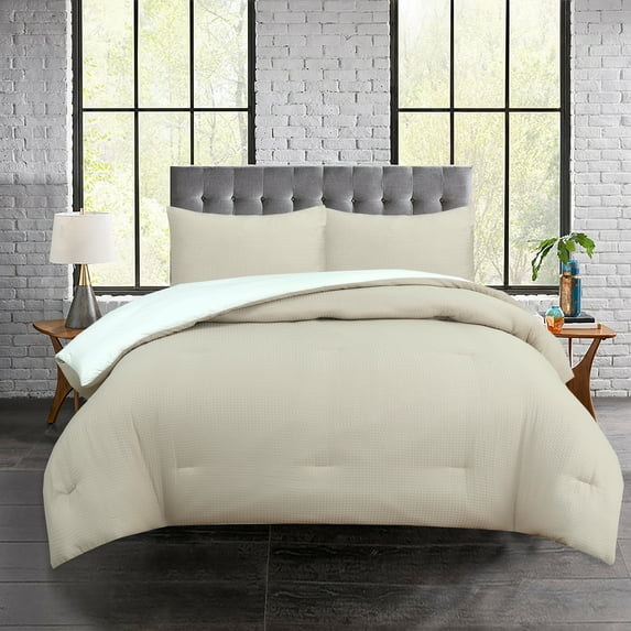 American Home Fashion Cassidy Comforter Set Taupe - Twin