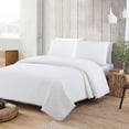 thumbnail image 1 of American Home Fashion Estate Collection Costa Brava Pom-pom Cotton Quilt Set White Full - Queen 3 Piece, 1 of 5