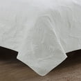 thumbnail image 1 of American Home Fashion Estate Collection Leaf Stitch II Quilt Set White Full - Queen 3 Piece, 1 of 5