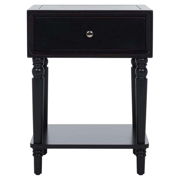 American Homes Collection Siobhan Black Accent Table
