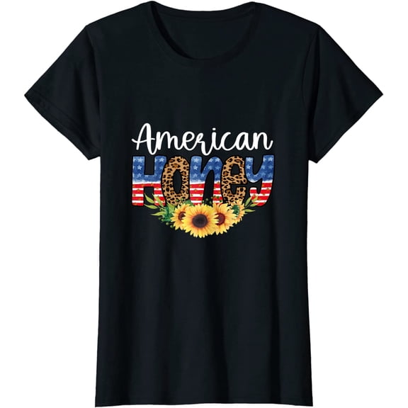 American Honey Patriot Western 4th Of July Independence T-Shirt Gift