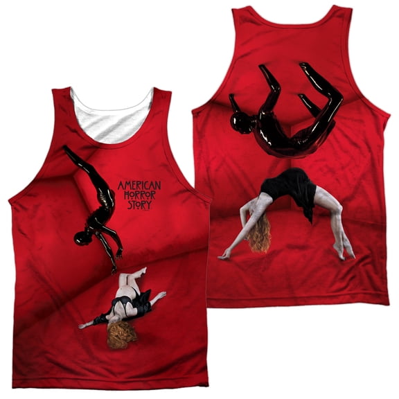 American Horror Story Vivien And The Rubber Man (Front Back Print) Adult Poly Tank Top White Xl