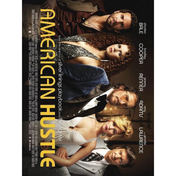 American Hustle Movie Poster 24Inx36In Poster 24x36 Multi-Color Square Adults Z Posters