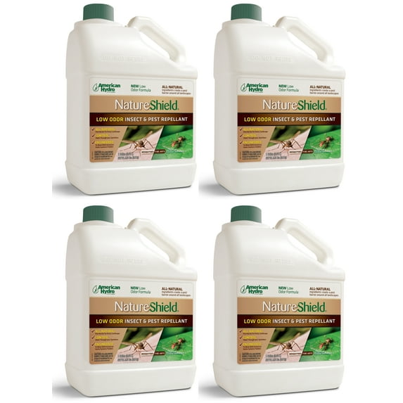American Hydro Systems NS2 NatureShield Low Odor Insect and Pest Repellant, 64oz, 4 Pack