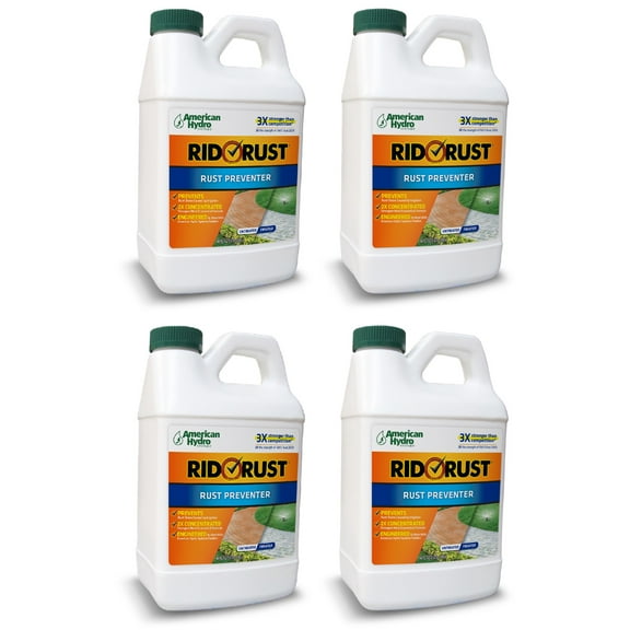 American Hydro Systems RR1 Rid O' Rust 2X Concentration Stain Preventer, 1/2 Gallon Bottle, Pack of 4