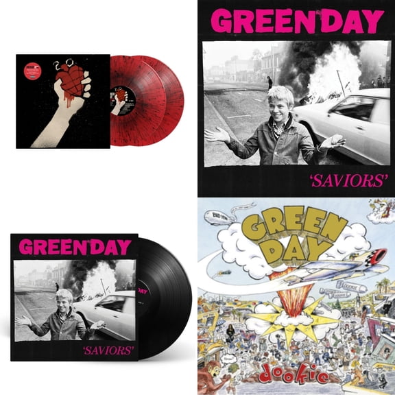 American Idiot (2LP/Red & Black Splatter Vinyl) & Saviors (180G/Deluxe LP Vinyl) & Saviors & Dookie