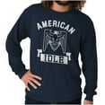 thumbnail image 1 of American Idle Bald Eagle Patriotic Plus Size Long Sleeve Graphic Tee Shirt Brisco Brands 2X, 1 of 6