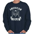 thumbnail image 1 of American Idle Bald Eagle Patriotic Unisex Plus Fleece Graphic Sweatshirt Brisco Brands 2X, 1 of 6