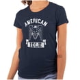 thumbnail image 1 of American Idle Bald Eagle Patriotic Womens Slim Fit Graphic Tee Brisco Brands M, 1 of 6