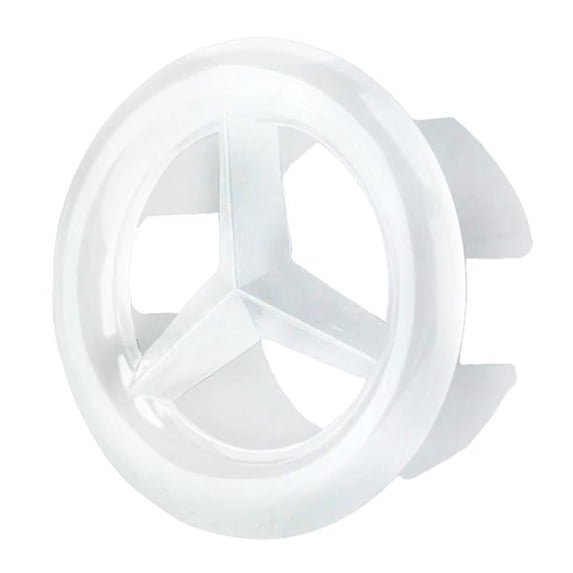American Imaginations AI-20334 1.25 in. Round Stainless Steel Overflow Cap, White