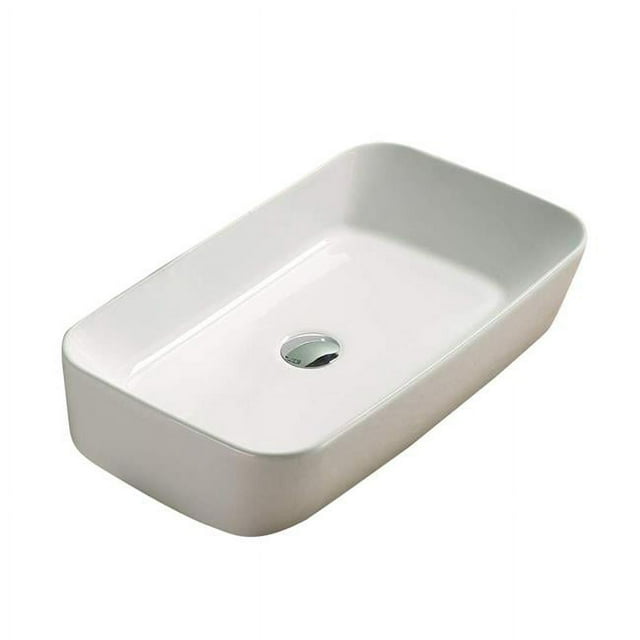 American Imaginations AI-29099 22.72 in. Above Counter White Vessel for Deck Mount Drilling