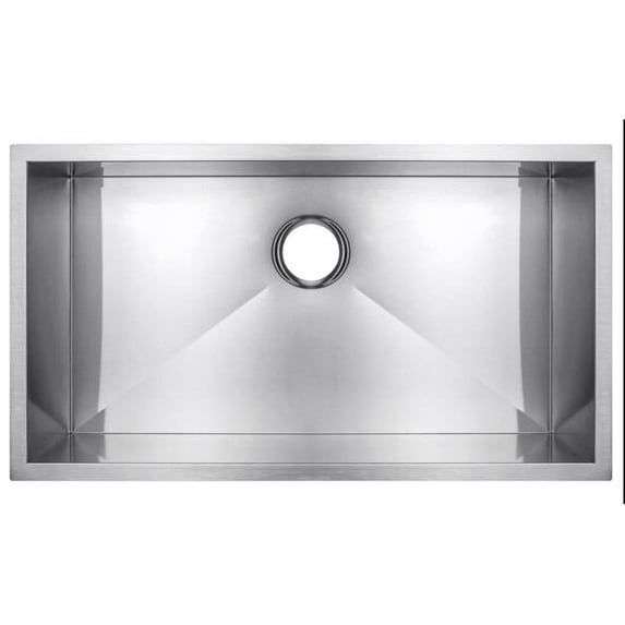 American Imaginations AI-29369 27 in. 18 Gauge CUPC Approved Brushed Nickel Kitchen Sink
