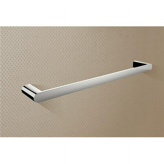 American Imaginations AI-3059 24 in. Rectangle Single Rod Towel Rack, Chrome