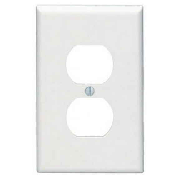 American Imaginations AI-35029 Rectangle 1-Gang Duplex Outlet Wall Plate, White