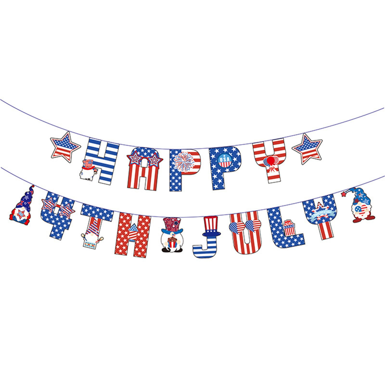 American Independent Day Pull Flag Garden Flag Banner USA Party