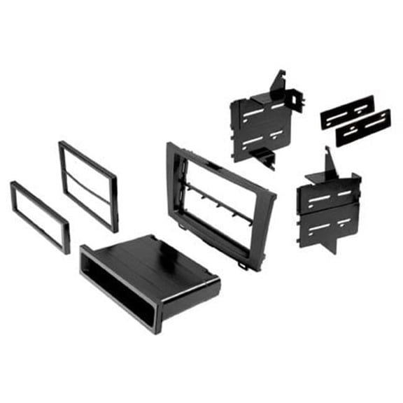 American International HONK817 Installation Kit Dash Mount Adapter for 20072011 Honda CRV, Single & Double DIN Radio Dash Kit with Pocket