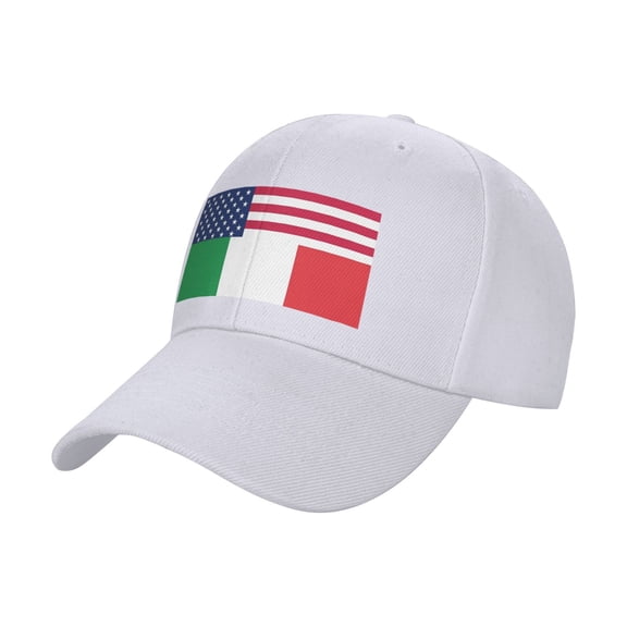 American Italian Flag Sandwich Cap Unisex Adjustable Adult Baseball Caps Casquette Hats Flat Cap