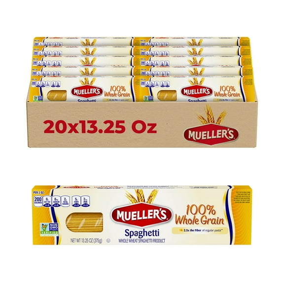 American Italian Pasta Muellers 100% Whole Grain Spaghetti, 13.25 oz