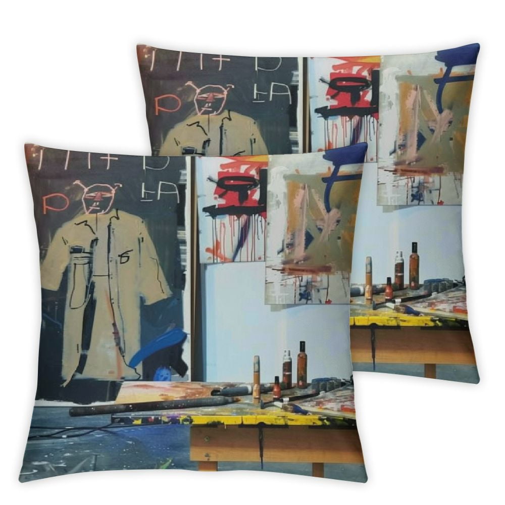 American Jean Shirt Michel Artist Basquiat Throw Pillow Covers Case