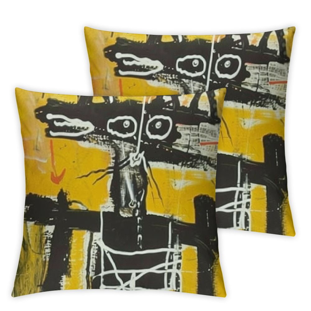 American Jean Shirt Michel Artist Basquiat Throw Pillow Covers Case