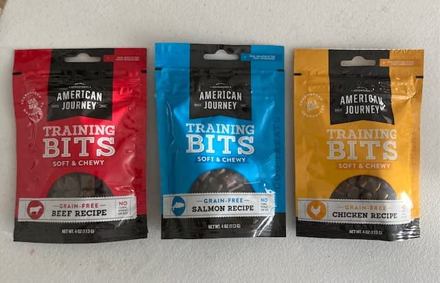 American Journey Beef Salmon and Chicken Recipe Grain Free Soft Chewy Training Bits Variety Pack Dog Treats 4 ounces Walmart