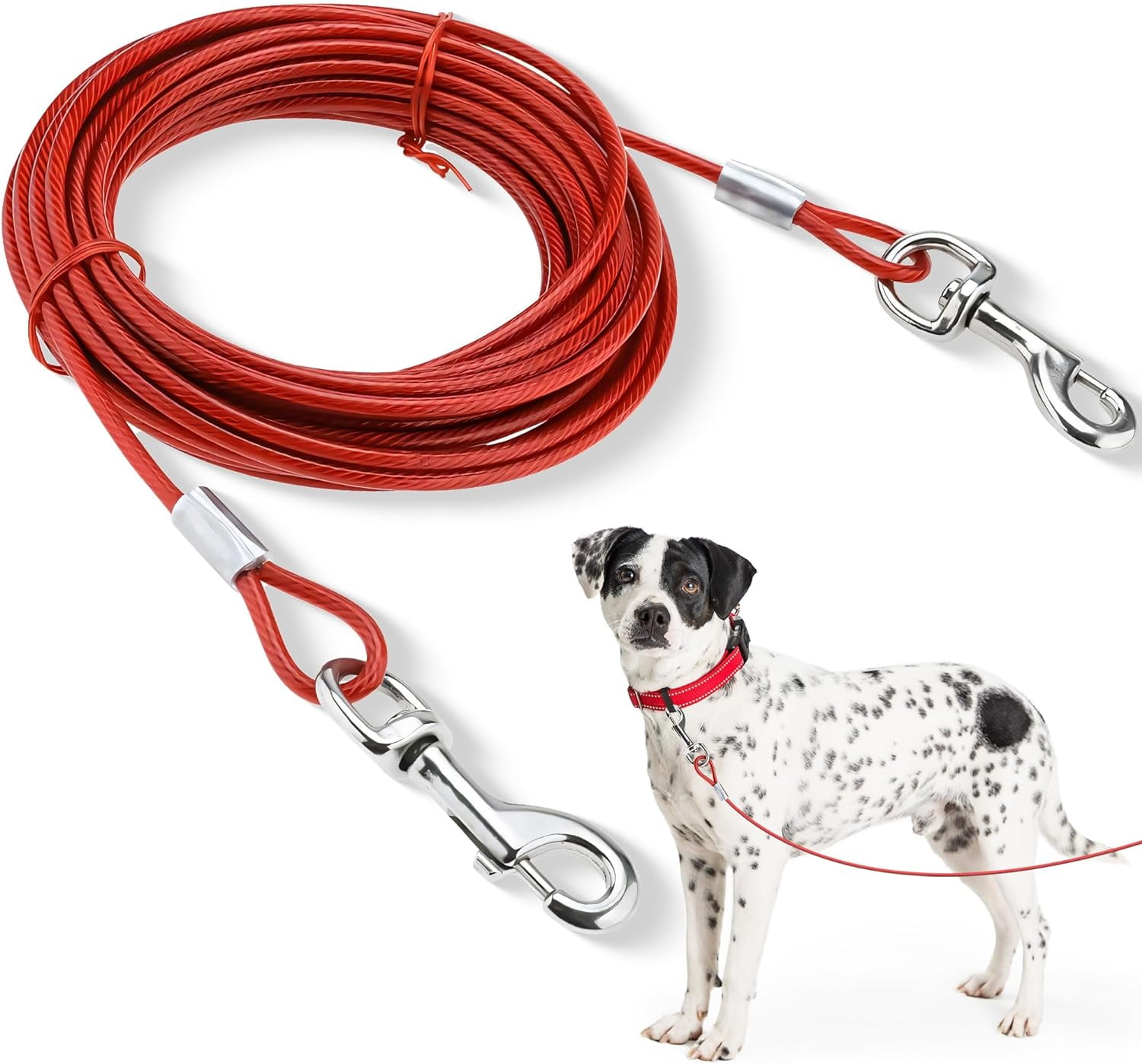 Dog Leads For Yard Heavy Duty 16FT Heavy Duty Dog Chain 304