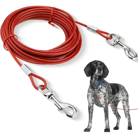 American Kennel Club AKC Heavy Duty Steel Tie-Out Cable for Dogs