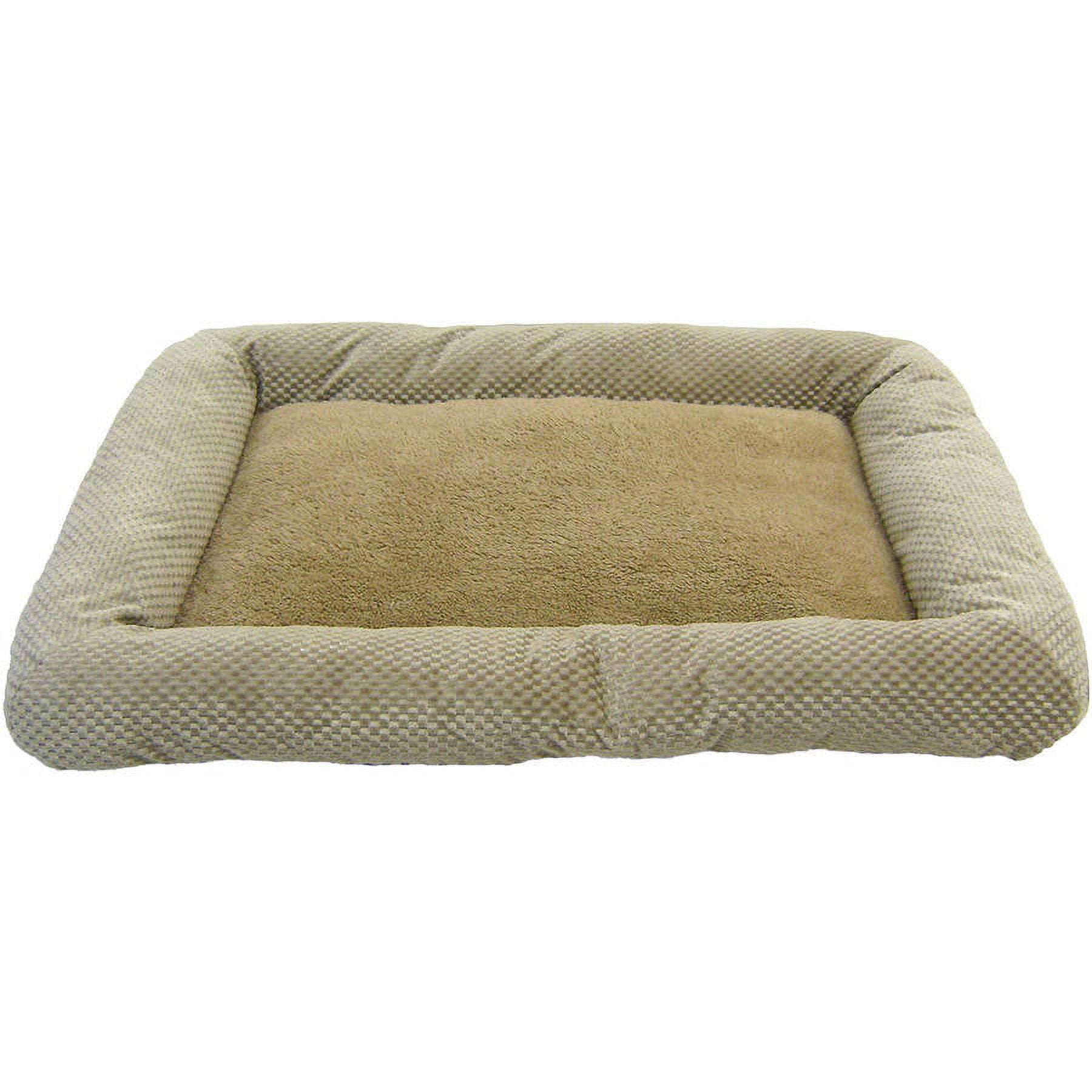 American Kennel Club Bolster Crate Pads, 24", Burgundy