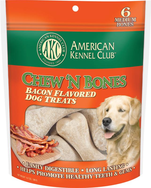 American Kennel Club Chew 'N Bones Bacon Flavored Dog Treats