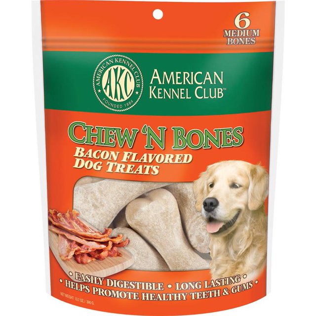 American Kennel Club Chew 'N Bones Bacon Flavored Dog Treats