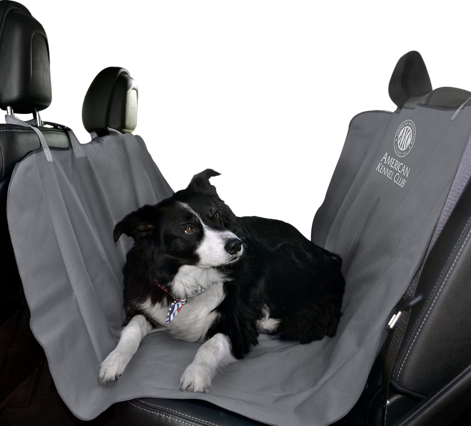 American Kennel Club Hammock Style Pet Car Seat Cover for Back Seats 56 x 54 Inches Gray Walmart