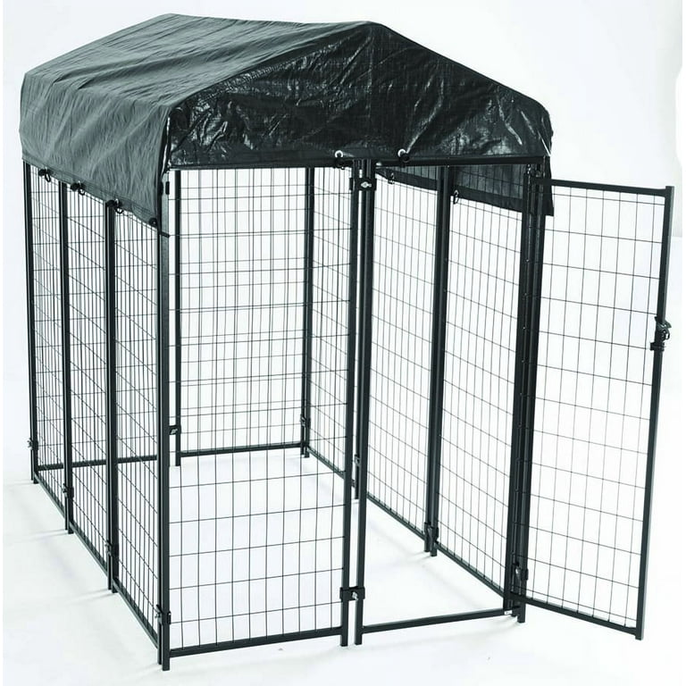 Dog kennel roof cover top