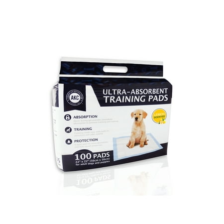 American Kennel Club Lemon Scented Training Pads, 22"X22", 100ct