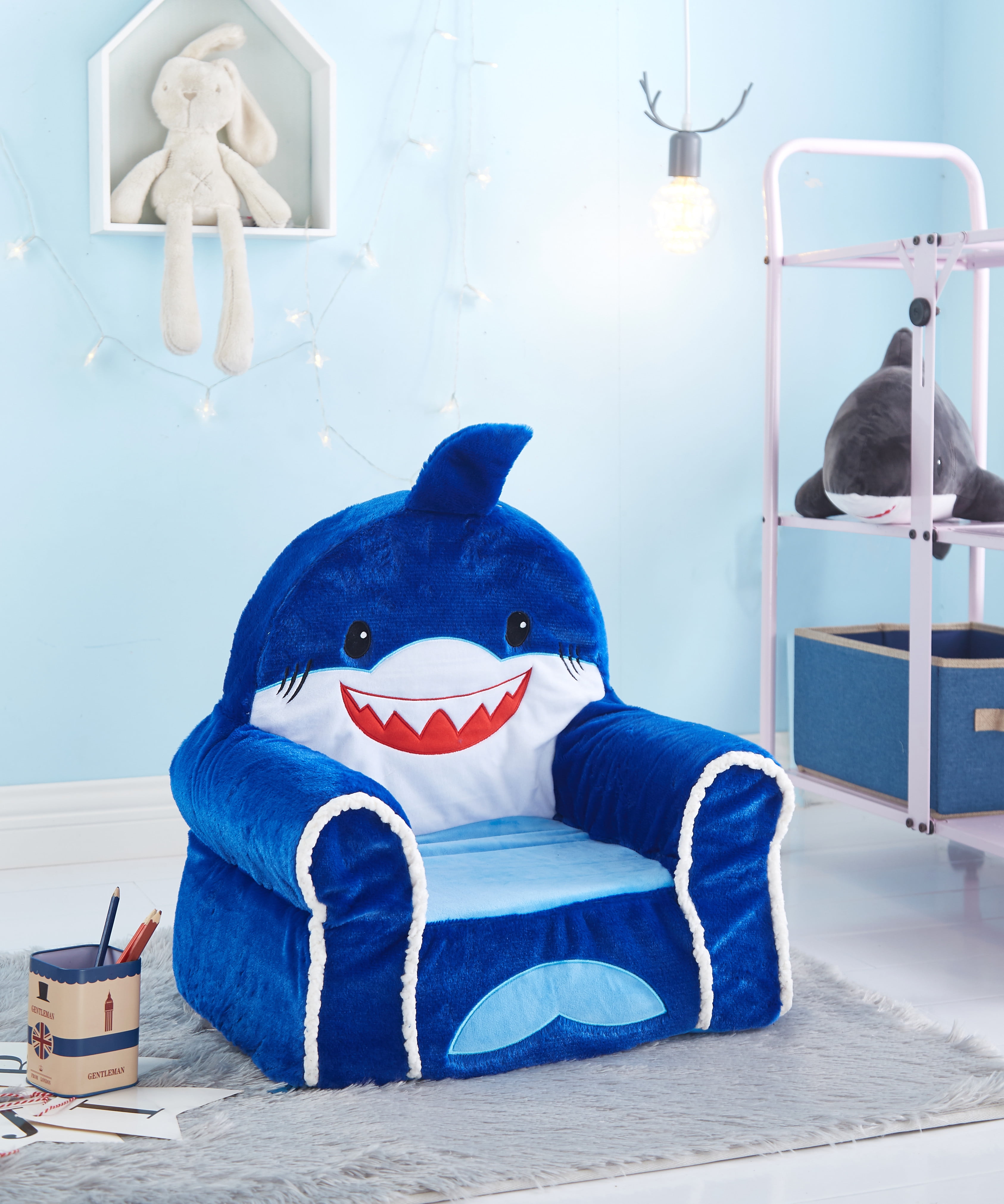 Accent Chair Baby Shark Saucer Chair American Kids Figural Foam