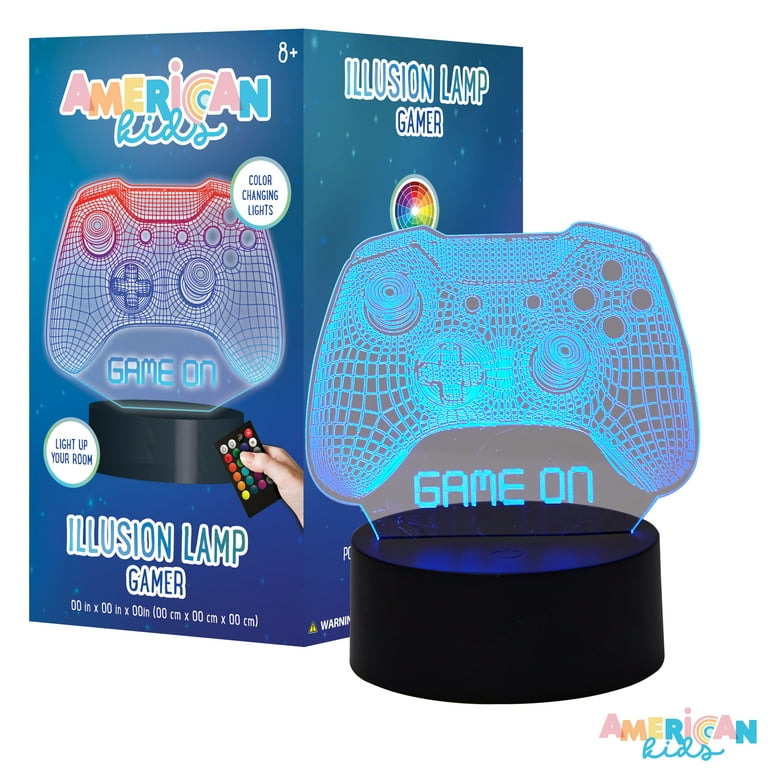 American Kids Gamer Illusion Table Lamp, 8