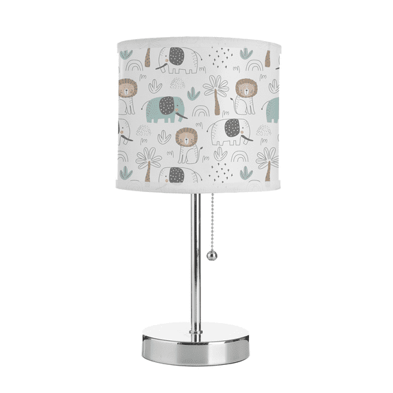 American Kids Safari Grey Polyester Baby Stick Lamp for Children's Room Décor