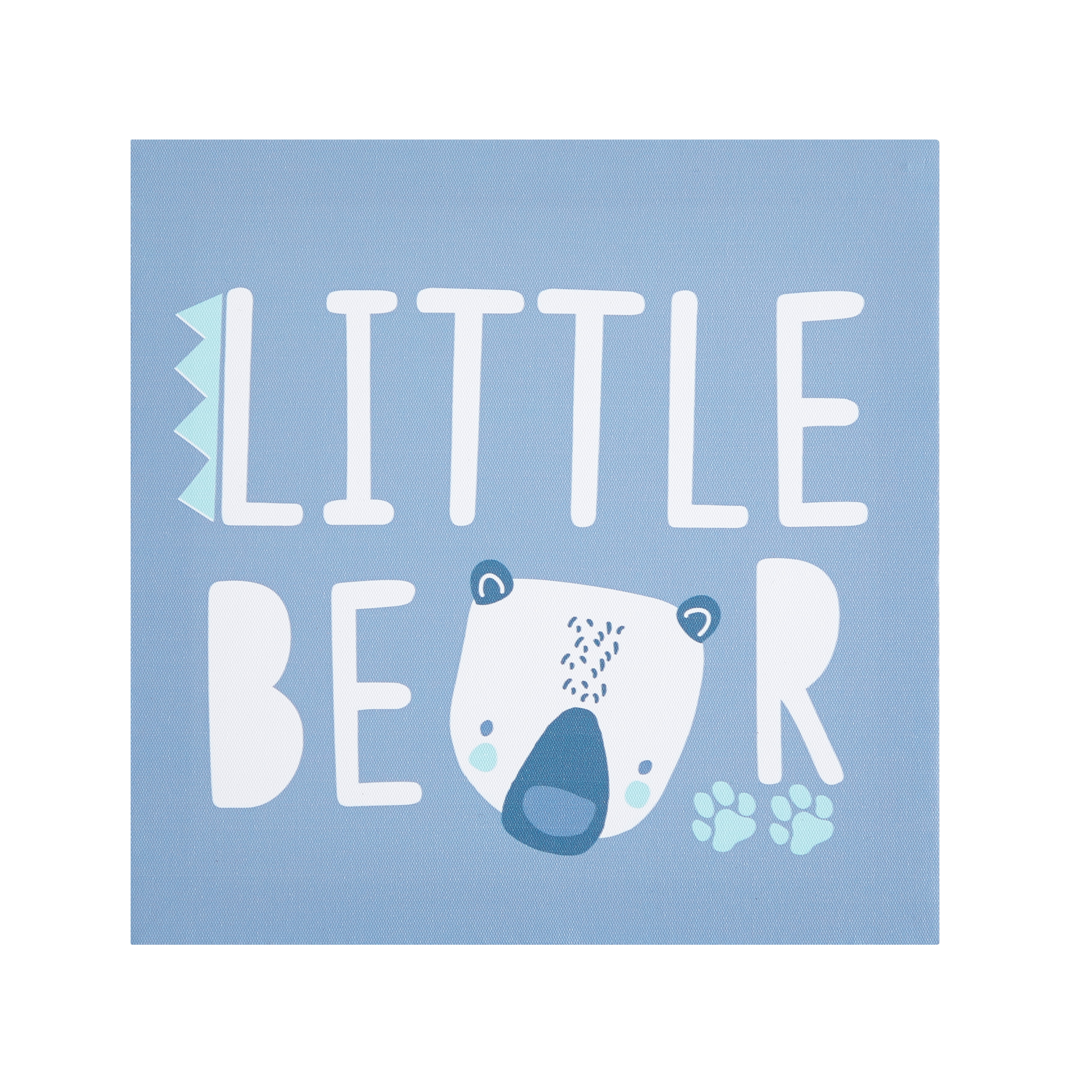 American Kids Woodland Blue Little Bear Canvas Wall Art for Nursery Room Décor
