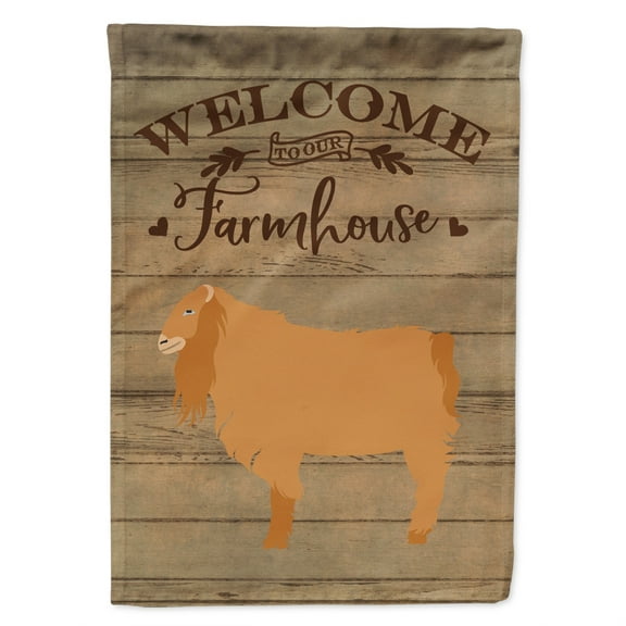 Caroline's Treasures CK6829CHF American Lamancha Goat Welcome Flag Canvas House Size , Large, multicolor