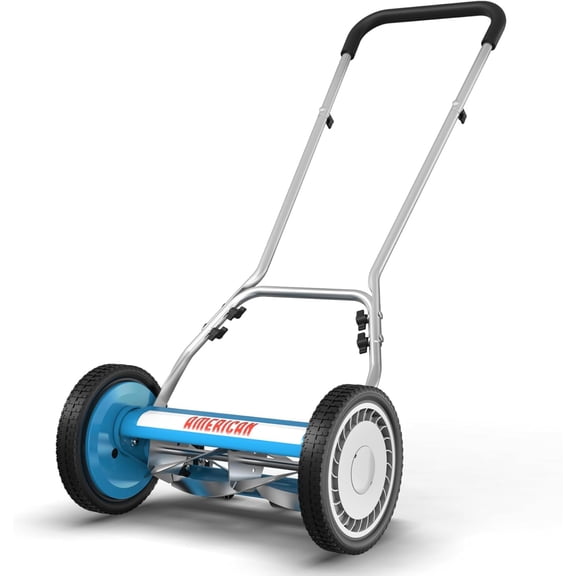 American Lawn Mower Company 2205-14 14-Inch, 5-Blade Push Reel Lawn Mower, U-Handle