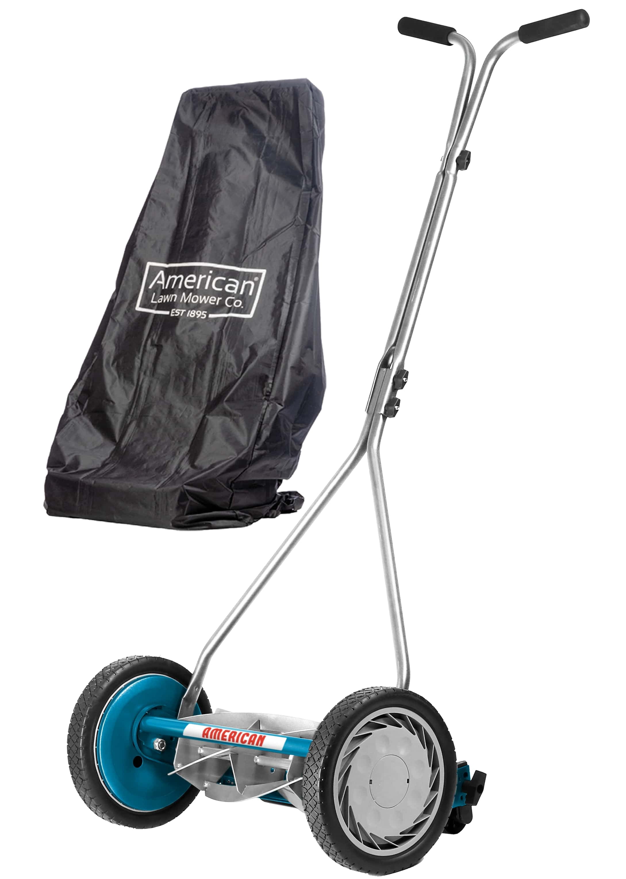 American Lawn Mower Company 2605-16 16-Inch 5-Blade Reel Push Lawn Mower, Includes Mower Cover